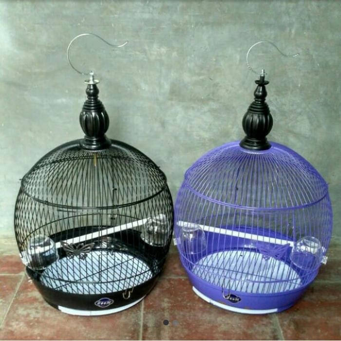 Kandang burung besi gentong gantung buat burung kecil