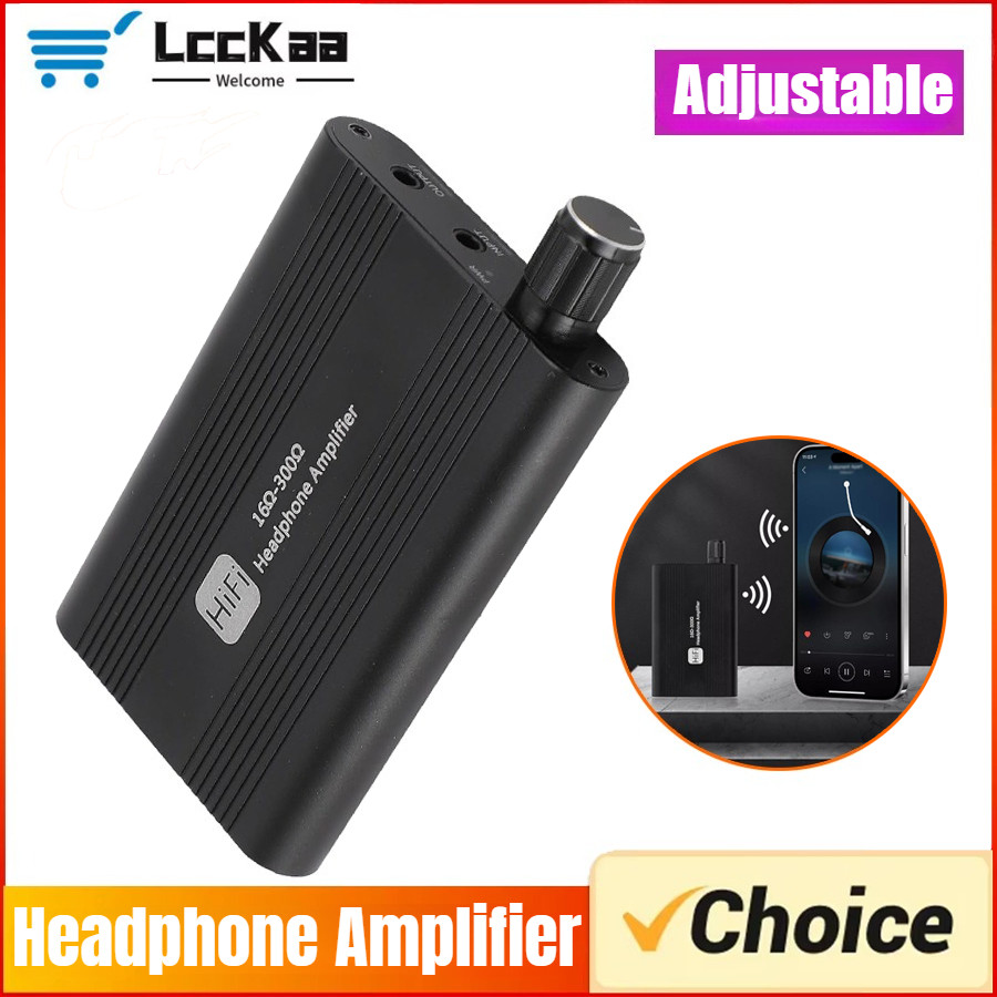 HiFi Headphone Amplifier 16-300 Audio Amplifier 3.5mm Portable Stereo Headphone Volume Amplifier