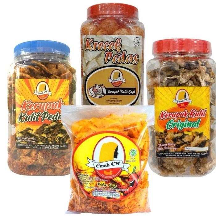 

EMAK CW KERIPIK SINGKONG 4 PCS NAGE 26 (KULIT IKAN PEDAS MANJE,KRECEK,KULIT IKAN ORIGINAL,PEDAS