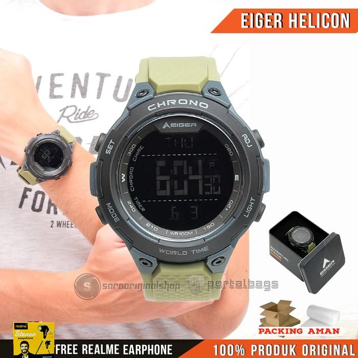 Jam Tangan Eiger Helicon Watch Original Olive