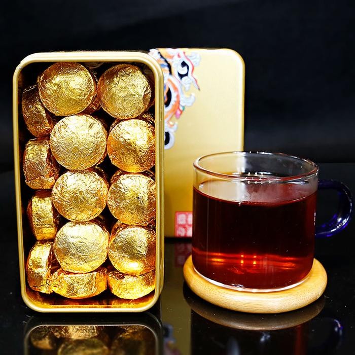 

Chinese Pu'er Tea (Teh Xiangtuo ketan) kemasan kaleng 200gr