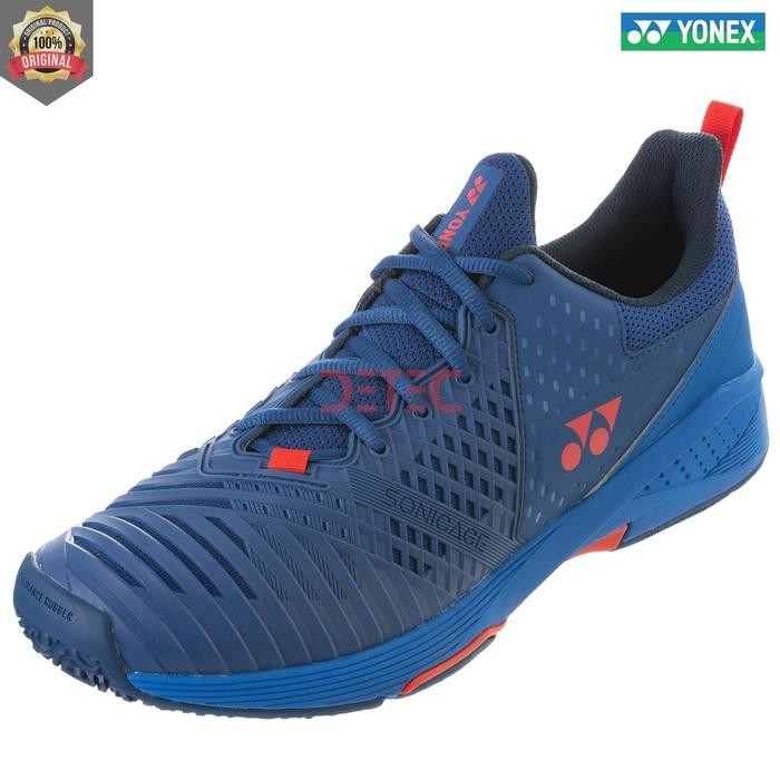 Yonex Power Cushion SONICAGE 3 Sepatu Tenis - Navy red