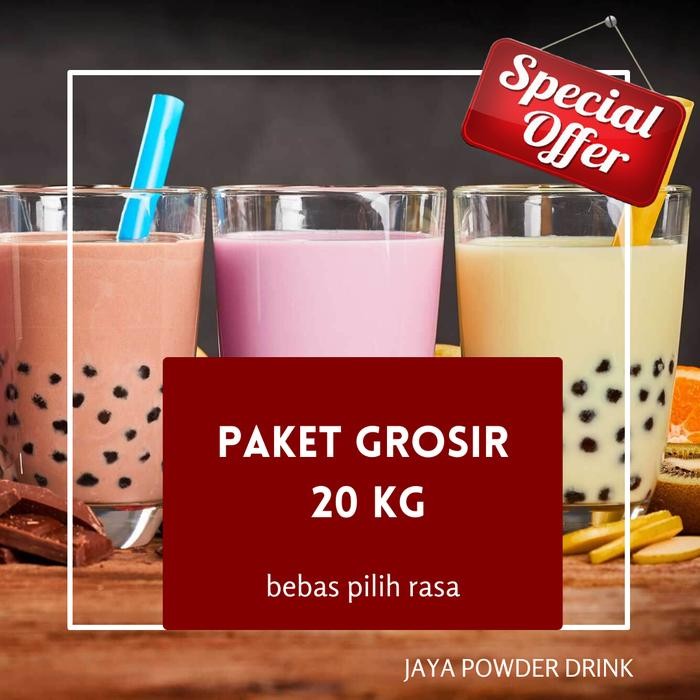 

BUBUK MINUMAN ANEKA RASA 20 KG GROSIR / Paket Grosir Bubuk Minuman 20
