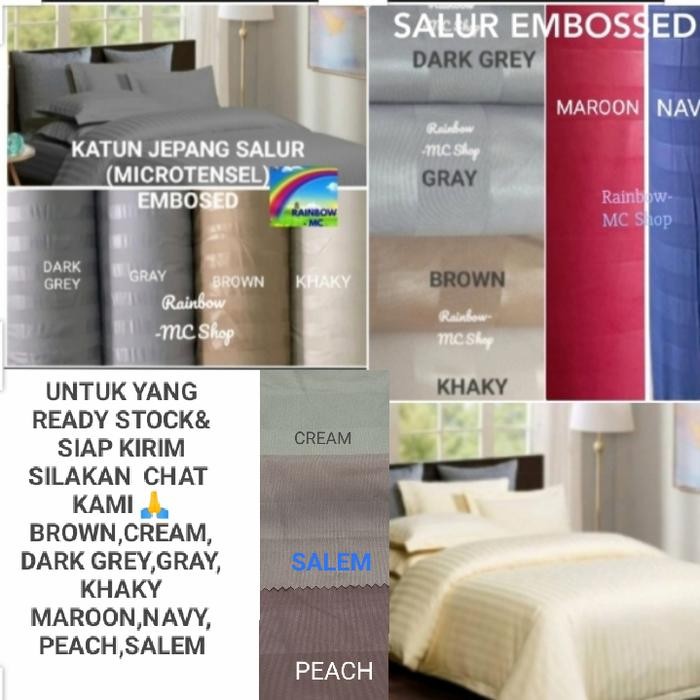 Sprei Katun Jepang 160x200&180x200&200x200 Tggi 30/40