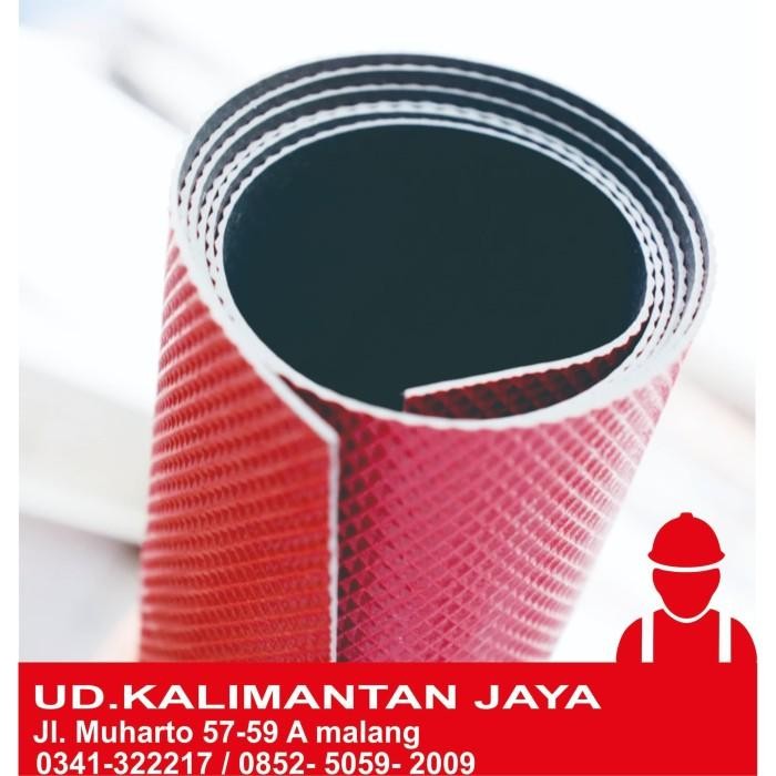 (Allthebest) talang air/karpet talang/TALANG KARET MERAH HITAM 110CM