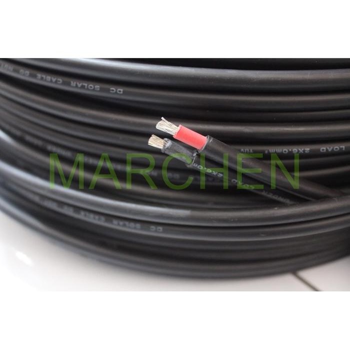 Langsung Di Co Kabel Pv-1F Pv 1F Kabel Pv1F 2X6 Solar Panel Surya 6Mm Tuv 2X6Mm