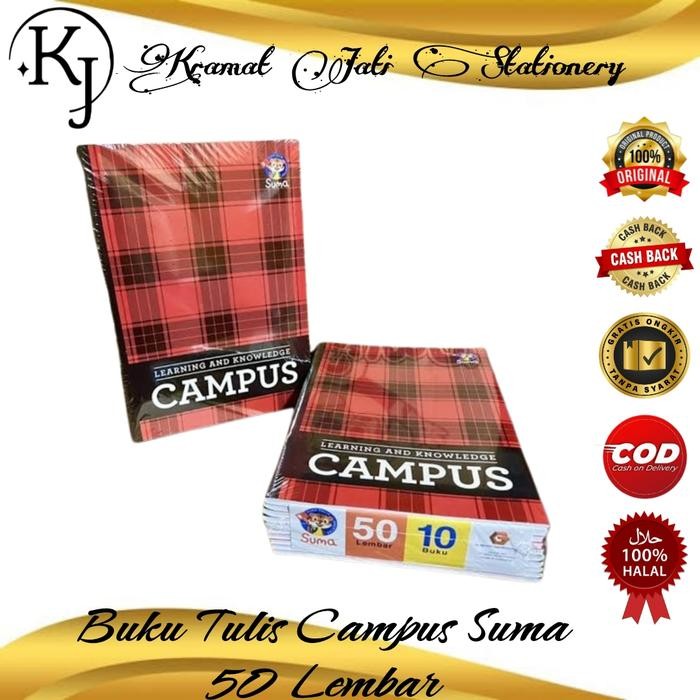 

BEST SELLER Buku Tulis Panjang/Buku Tulis Besar Campus Suma 50 Lembar Isi 10 Buku