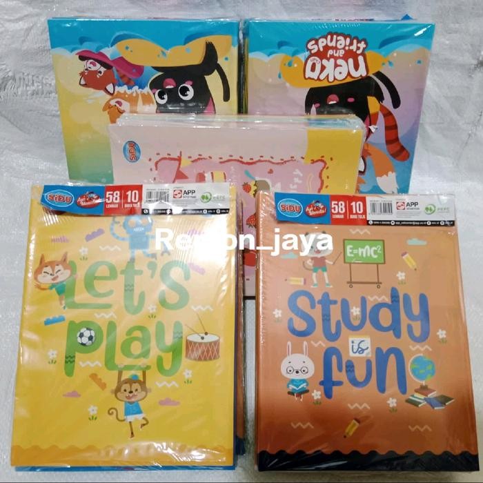 

BEST SELLER 10 Pcs Buku Tulis SIDU isi 58 Lembar dan 38 lembar