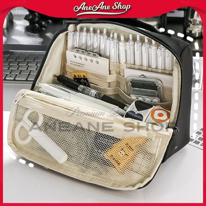 

BEST SELLER Tempat Pensil Kanvas Kapasitas Besar ZHIBIGE Model Tas Penyimpanan Alat Tulis