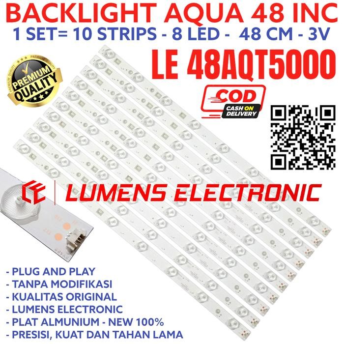 Terlaris BACKLIGHT TV LED AQUA 48 IN LE 48AQT5000 LE48AQT5000 LAMPU BL 8K 48AQT SALE