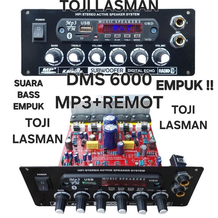 bluetooth dms 6000 power aktif speaker dms6000 echo mic pcb kit echo