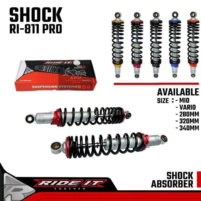 SHOCK RIDE IT 811 PRO SERIES MATIC DAN NON MATIC Ukuran 280 310 320 330 340