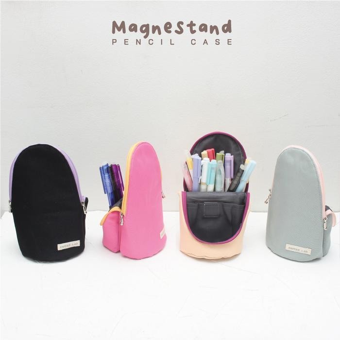 

Magnestand Pencil Case Tempat Pensil Standing Magnet Pouch Berdiri Stationery