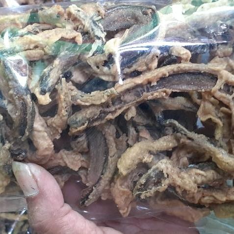 

Sedia keripik belut gurih renyah asli 1 kg