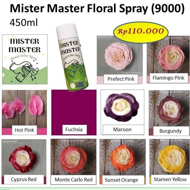 Floral Color Spray (9000), cat bunga, spray bunga, pilok warna bunga, perlengkapan toko bunga
