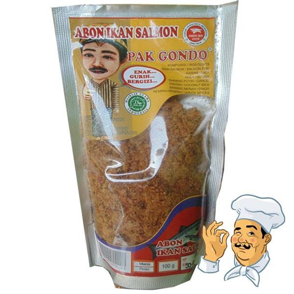 

Sedia ABON IKAN SALMON Pak Gondo NON MSG PENGAWET SEHAT Net 100 Gram