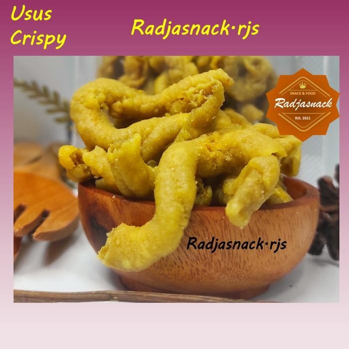 

Sedia KERIPIK USUS CHIPSUS USUS KRISPY KRIPIK USUS AYAM CRISPY 150gr