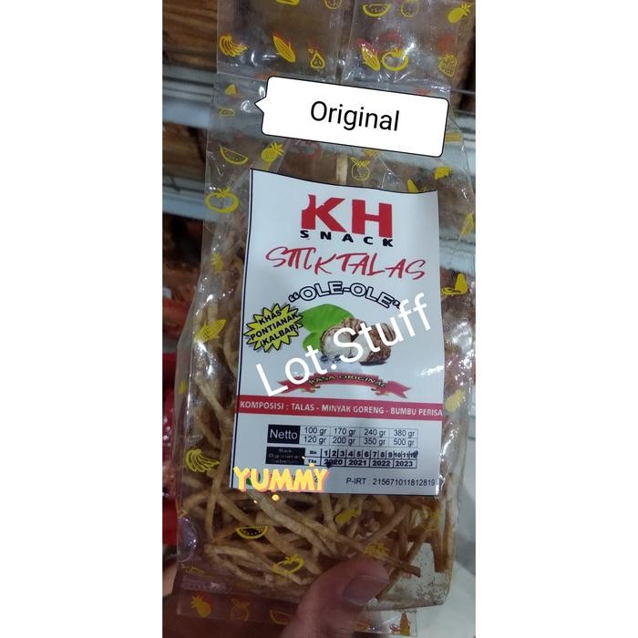 

Sedia Stick Talas Tipis KH Snack Kecil Khas Pontianak 120gr