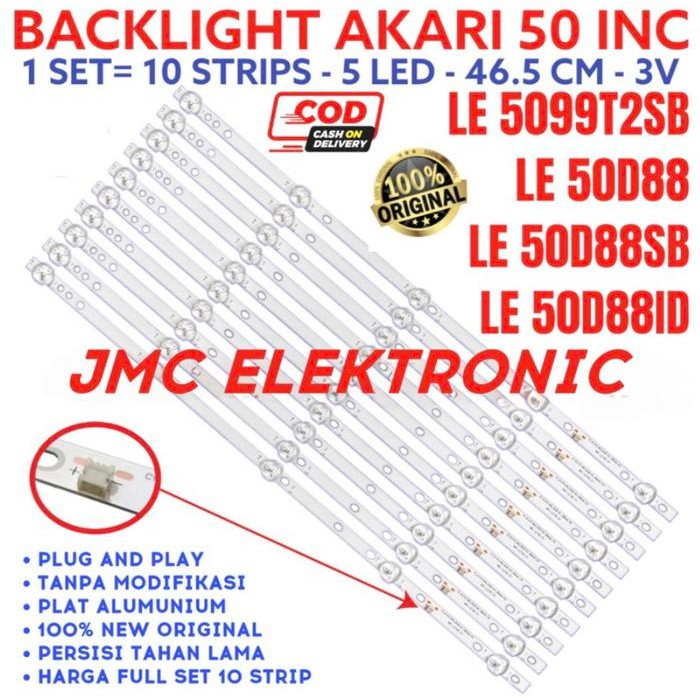 Terlaris BACKLIGHT TV LED AKARI LE 50D88 LE50D88 LE50D88SB 50D LED BL AKARI 50 SALE