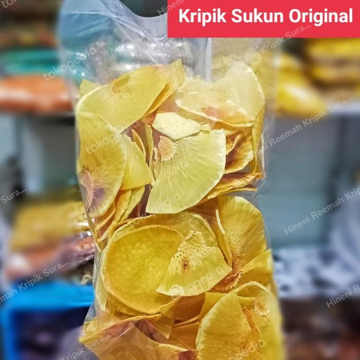 

Sedia 1kg KRIPIK SUKUN ASIN RENYAH DAN GURIH snack buah lezat