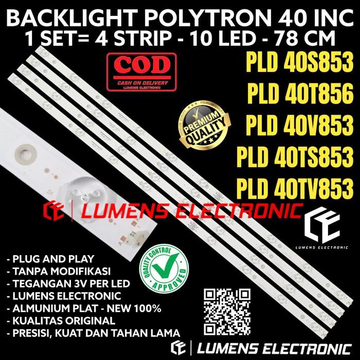 Terlaris BACKLIGHT TV LED POLYTRON 40 IN PLD40S853 PLD40T856 PLD40V853 LAMPU BL SALE