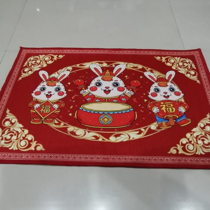 Keset Kaki Motif Kelinci/Keset Imlek Anti Slip Kode 399