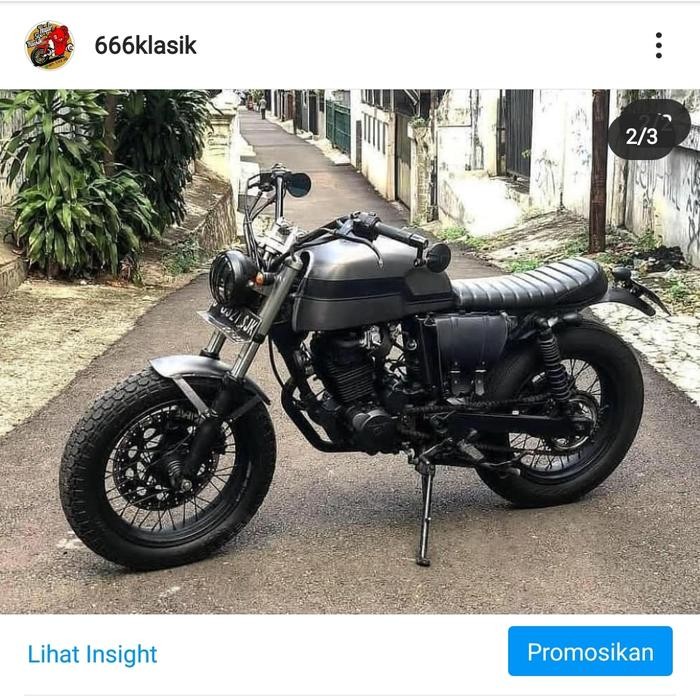 tas motor classic / side bag / cover aki motor custom japstyle cb100 kode 589