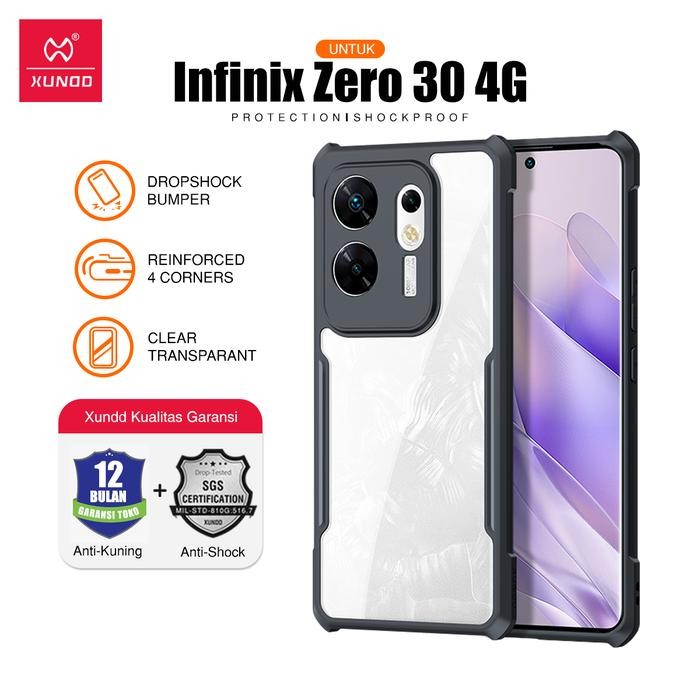 (Allthebest) XUNDD Untuk Infinix Zero 30 4G Anti Crack Case Transpara Casing