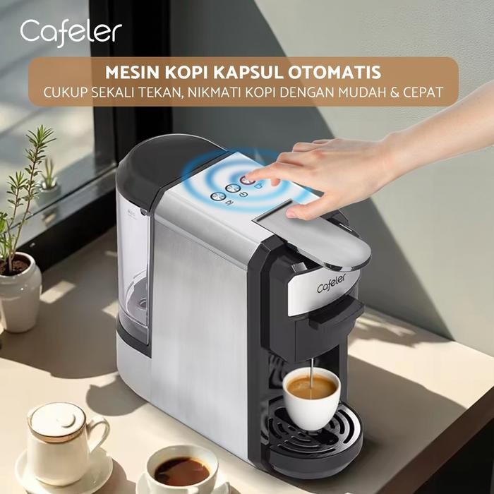 Cafeler Mesin Kopi Multi Kapsul 3In1 / Capsule Coffee Maker 19Bar