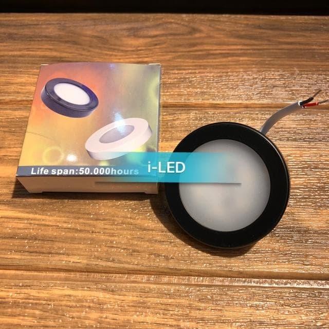 (Allthebest) Downlight Outbow Hitam 3w Lampu LED Lemari Etalase Kabinet 3watt