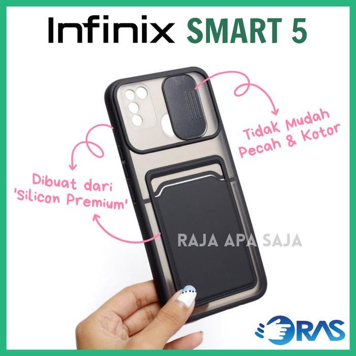(Allthebest) Soft Case INFINIX SMART 5 Dompet Kartu Silikon Casing Infinik Smart5