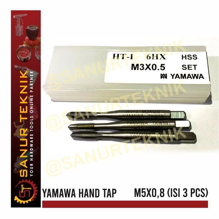 (Allthebest) Hand Tap YAMAWA M5 x 0.8 / M5 x 0,8 / M5x0.8 / M 5 x 0.8