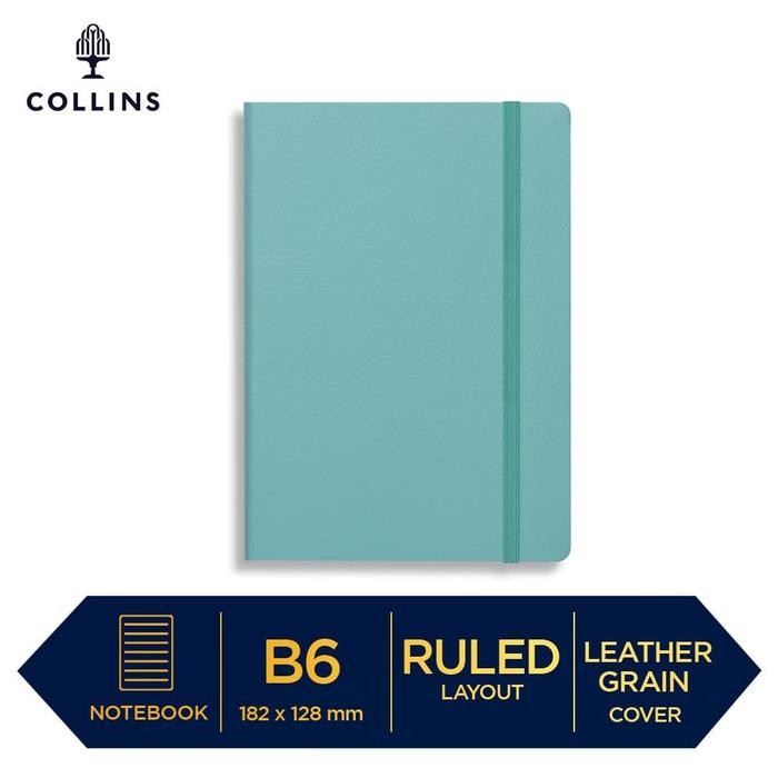 

Buku Tulis Notebook Collins Glasgow B6 Ruled Turquoise