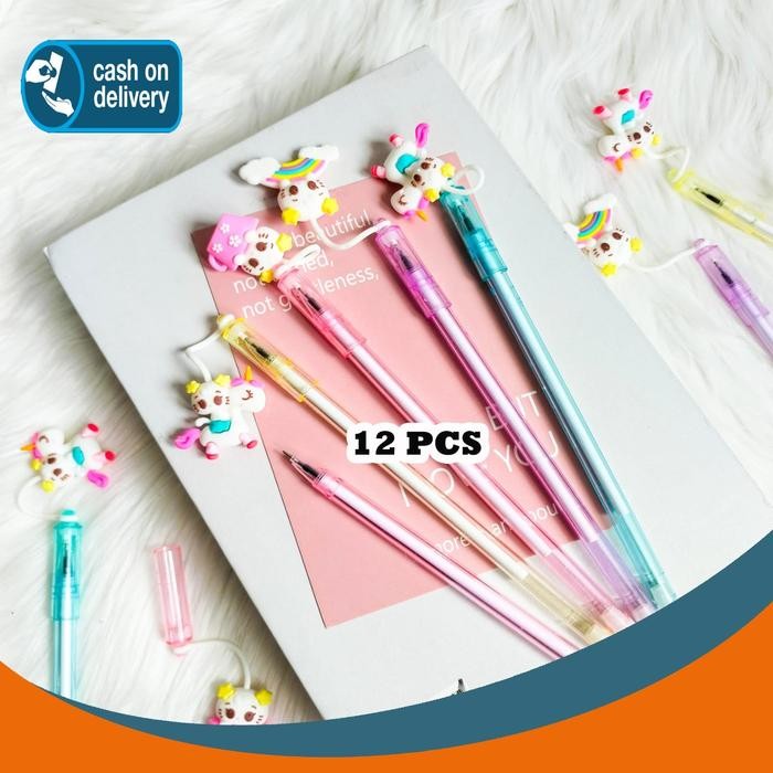 

SELUSIN PULPEN GANTUNGAN UNICORN KARET ISI 12 PCS PEN GANTUNGAN ALAT TULIS BOLPOIN UNIK IMUT MURAH