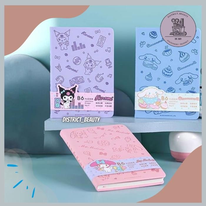 

BUKU HARDCOVER SANRIO BUKU B5 SANRIO NOTEBOOK HARDCOVER KUROMI CINNAMOROL MELODY