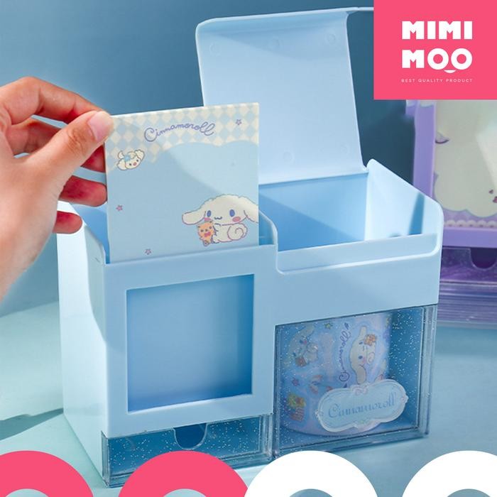 

MIMIMOO Kotak Penyimpanan Alat Tulis Sticker Sanrio Cinnamoroll Kuromi
