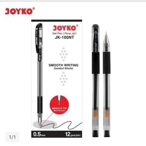 

Pen Gel Joyko JK100-NT 0,5mm Warna Hitam Isi 12 Pcs - Alat Tulis - Stationery Pena