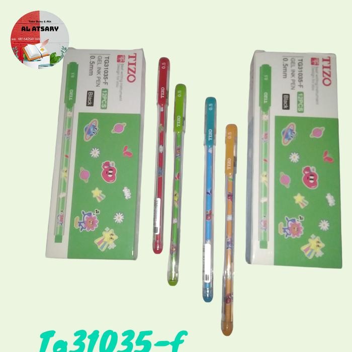 

1 PACK PULPEN tizo tg31035-f /tg30600 gel hitam Stationery Tinta