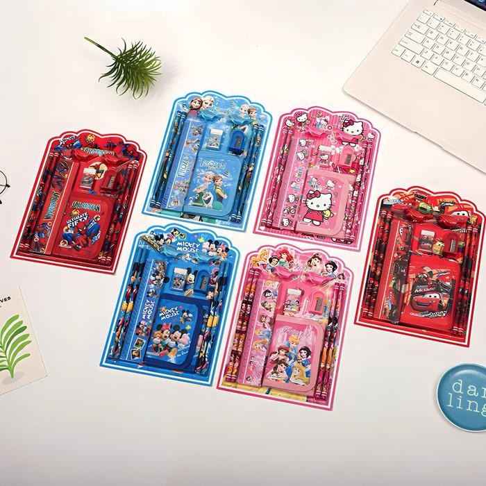 

Alat Tulis perlengkapan Sekolah Pensil Set Lengkap Kado Anak Hadiah Anak