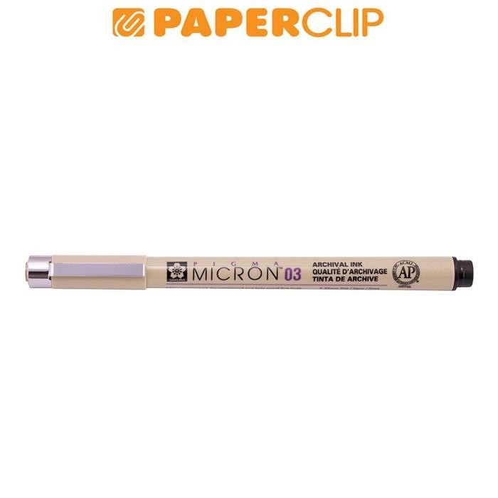 

BALLPOINT SAKURA PIGMA MICRON 03 BLACK