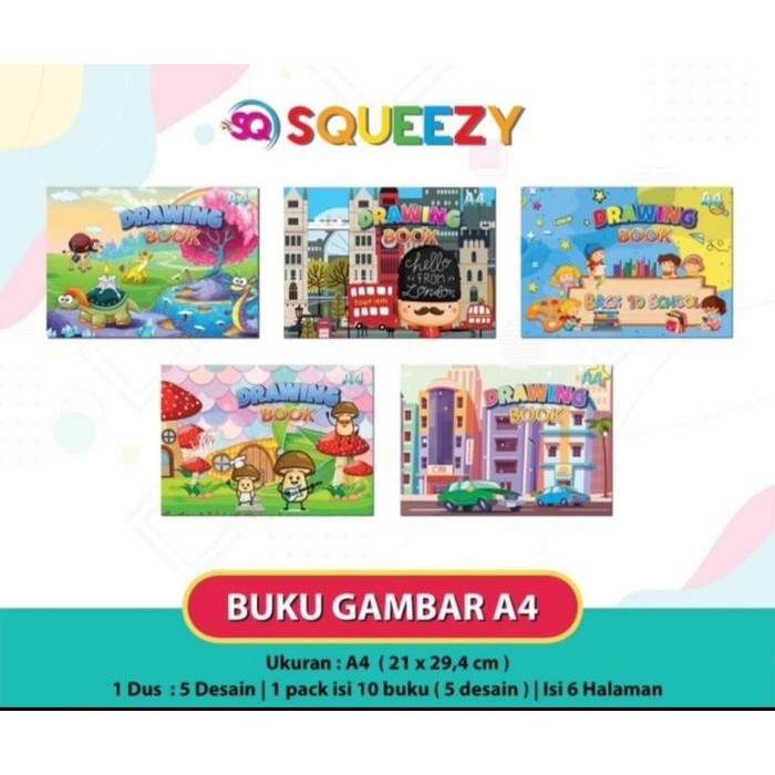 

Buku Gambar 1 pack isi 10 pcs ukuran A4 ( 6 Halaman )