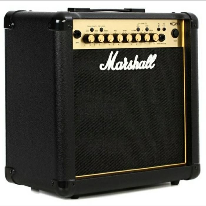 Best Seller Marshall Ampli / Amplifier Gitar Mg15Fx / Mg 15Fx / Mg-15Fx Gold