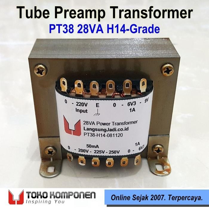 LJ PT38 Power Trafo for Tube Preamp 12AU7 12AX7 200V 225V 250V non-CT