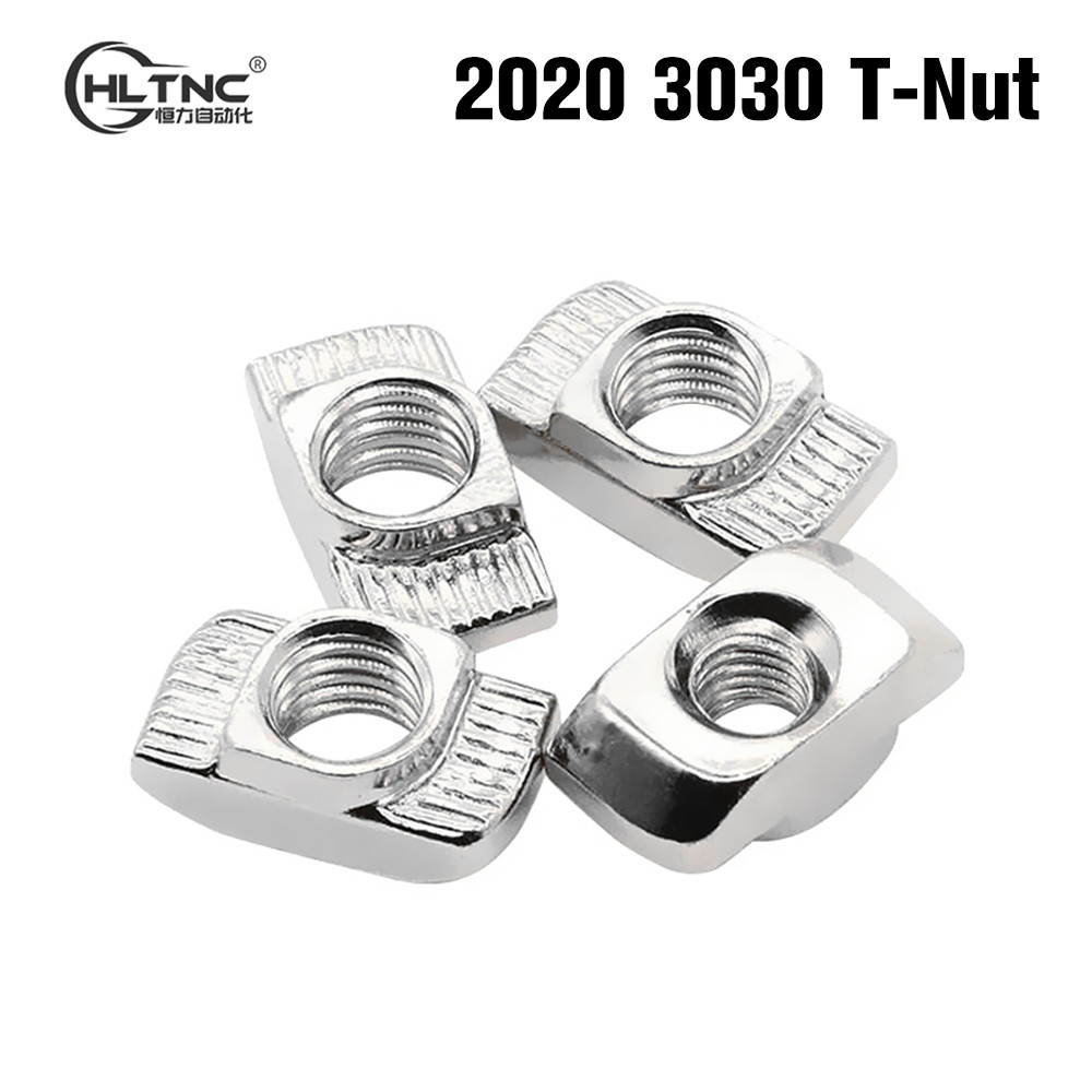 HOT ITEM/ HLTNC 20Pcs 50Pcs M3 M4 M5 M6 Slot 6 T Nut Hammer T-Nut Sliding Drop In Nut Fasten Connect