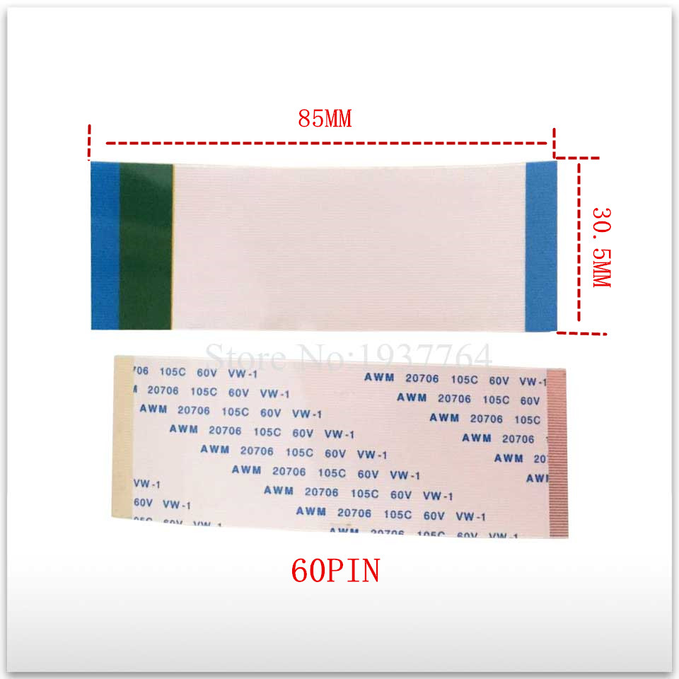 VIRAL/  1pcs New Cable AWM 20706 E129545 AWM 20861 105C 60 V 60P 85mm de largoboard KSUGV laris