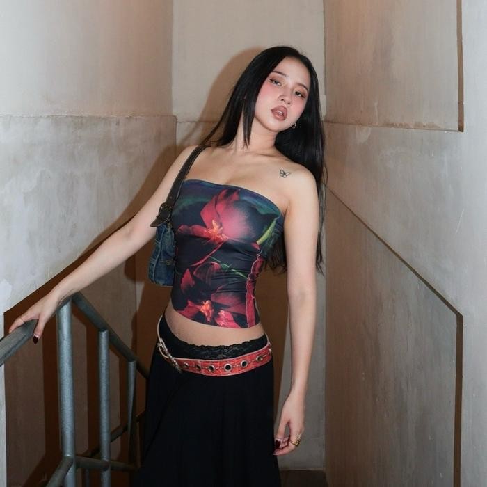 Fs Wear Sarey - Dahlia Floral TubeTop Original