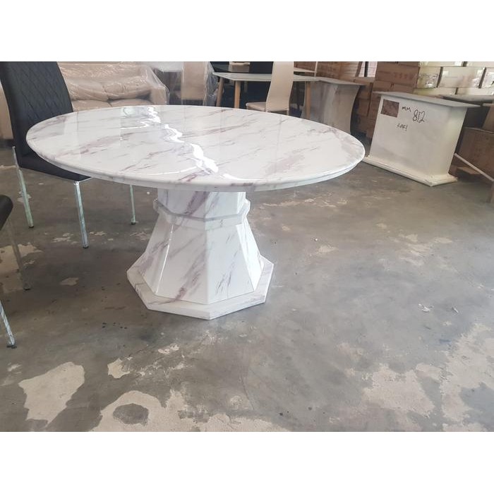 Meja Makan Marmer Bulat