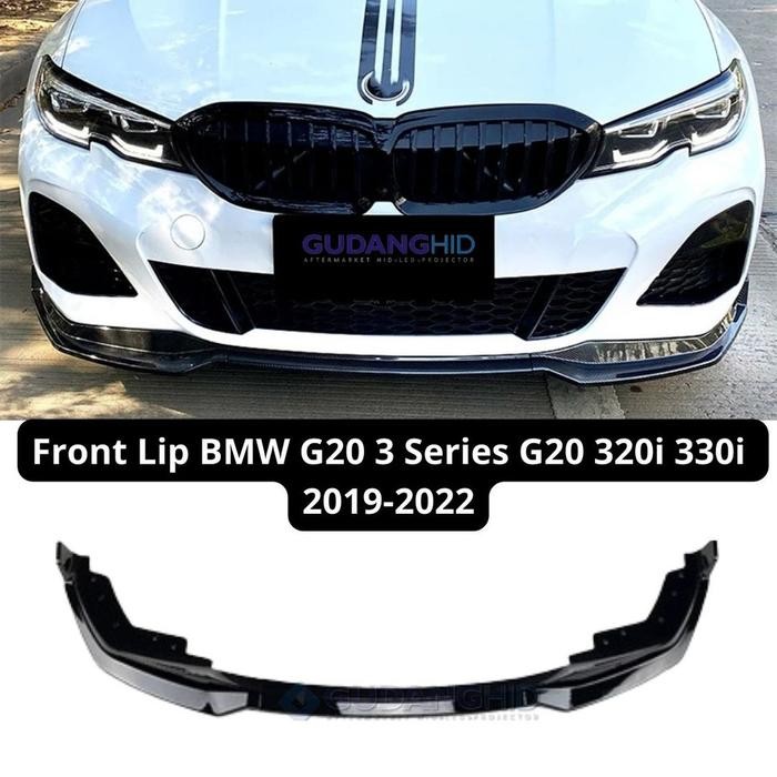 Front Lip BMW G20 M Performance 320i 330i 2019-2022 Black Gloss