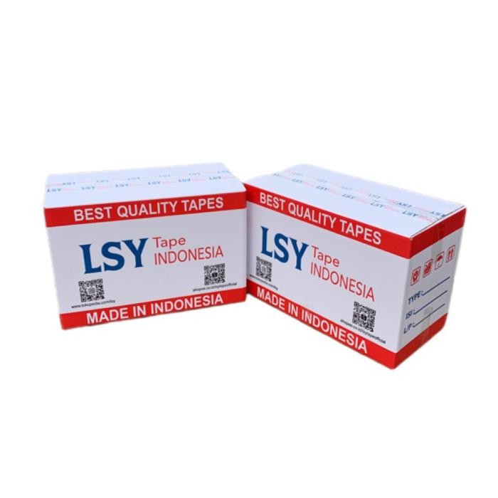 

Terbaru!! Lakban Fragile Full Merah & Putih 60Yard 1 Dus Isi 48 Roll Lsy Tape Cod