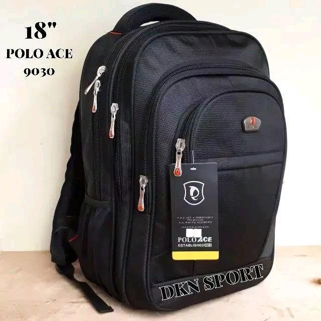 TERBARU Tas ransel pria laptop polo ace 9030 backpack 18 inch